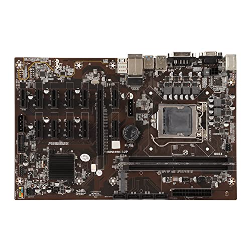 Garsent Mining-Mainboard, Unterstützt 12 PCIE-Ports, 4 SATA3.0 M.2-Hochgeschwindigkeitsschnittstellen, DDR4-Speicherbeschleunigungs-Engine, Unterstützt Bis zu 16 G, PC-Motherboard für Garsent Mining-Mainboard, Unterstützt 12 PCIE-Ports, 4 SATA3.0 M.2-Hochgeschwindigkeitsschnittstellen, DDR4-Speicherbeschleunigungs-Engine, Unterstützt Bis zu 16 G, PC-Motherboard für von Garsent