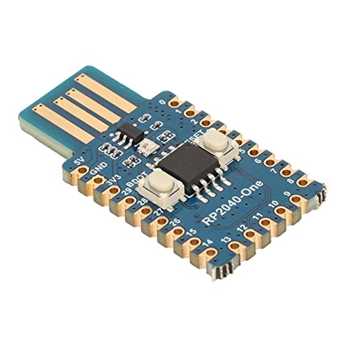 Garsent RP2040 Mikrocontroller mit USB-A-Stecker, Dual Core 264 KB SRAM 2M Flash-Entwicklungskit mit Umfangreichen Schnittstellen, Unterstützung für C, für C++, für Python-Entwicklung Garsent RP2040 Mikrocontroller mit USB-A-Stecker, Dual Core 264 KB SRAM 2M Flash-Entwicklungskit mit Umfangreichen Schnittstellen, Unterstützung für C, für C++, für Python-Entwicklung von Garsent