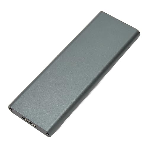 Garsent Sata SSD-Gehäuse M.2 Ngff zu USB 3.0 Aluminiumlegierung OTG WTG-Funktion Festplattengehäuse für Laptop-Desktop (Schwarz) von Garsent