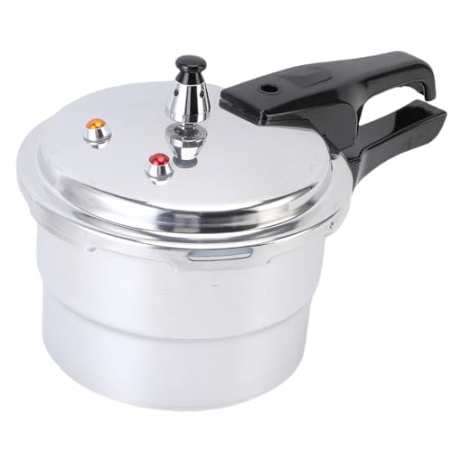 Garsent Schnellkochtopf, 3L -Explosions -Professional -Aluminium -Schnellkochtopf, Kocher Kochkocher -Kocher -Topf mit Dampfregal Zum Dämpfen, Konserven und Schmelzen, Silber, Silber Garsent Schnellkochtopf, 3L -Explosions -Professional -Aluminium -Schnellkochtopf, Kocher Kochkocher -Kocher -Topf mit Dampfregal Zum Dämpfen, Konserven und Schmelzen, Silber, Silber von Garsent