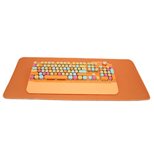 Garsent Tragbare Mechanische Tastatur, Retro-Schreibmaschinentastatur, 3 Modi, mit 1 Lautstärkeregler, Lichteinstellung, für Windows-PC-Laptop (ORANGE) von Garsent