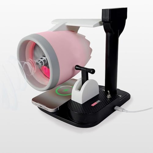 Garsent Turbojet -Desktop -Lüfter mit Luftbefeuchter, Flugzeugstrahlmotorendesschungsventilator, JET -Motor -Lüfter, JET -Desktop -Lüfter, Flugzeugstrahl -Motorventilator, 4000 U (Rotlicht) von Garsent
