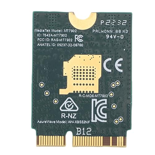 Garsent WiFi 6e Wireless Card, M.2 NGFF Bluetooth 5.2, Tri -Band 2,4 GHz 5GHz 6GHz -Netzwerkadapter Umfassen 8DBI -Antenne, Ultra Niedrige Latenz, Unterstützung mit 10 11 Unterstützung Garsent WiFi 6e Wireless Card, M.2 NGFF Bluetooth 5.2, Tri -Band 2,4 GHz 5GHz 6GHz -Netzwerkadapter Umfassen 8DBI -Antenne, Ultra Niedrige Latenz, Unterstützung mit 10 11 Unterstützung von Garsent