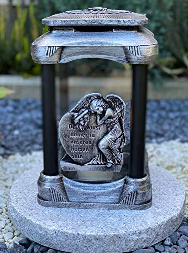 Grablampe Handmade NEU Herz - Engel Motiv mit Beschriftung Grablicht Grabkerze Grabdekoration Grabschmuck Gartenlampe incl.Grabkerze Grablampe Handmade NEU Herz - Engel Motiv mit Beschriftung Grablicht Grabkerze Grabdekoration Grabschmuck Gartenlampe incl.Grabkerze von Yeahitch