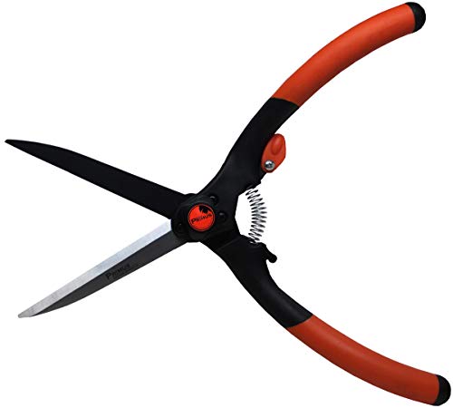 Garten Primus Gartenschere, Grasschere, Rasenschere, Buchsbaumschere, groß, schwarz/orange, 28 x 4,9 x 4 cm, 01210 Garten Primus Gartenschere, Grasschere, Rasenschere, Buchsbaumschere, groß, schwarz/orange, 28 x 4,9 x 4 cm, 01210 von Garten Primus