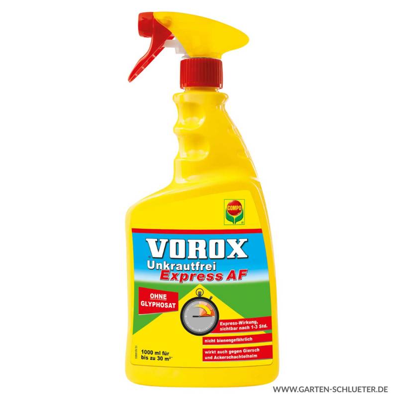 VOROX® Unkrautfrei Express AF - 1000 ml Lieferform: Kunststoffflasche mit Sprühfunktion von Garten Schlüter