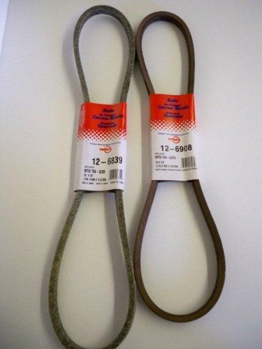 Set of 2, Both Variable Speed Belts To Replace 754-0280 and 754-0370 (also 954-0280 and 954-0370). von Garten & Outdoor