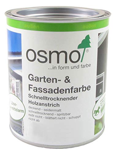 Osmo Garten- und Fassadenfarbe 7738 Achatgrau (RAL 7038), 0,75 Liter von Garten