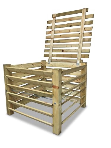 GartenDepot24 Komposter Brettkomposter aus Holz mit Deckel 100x100x80 cm - ca. 650 L von GartenDepot24