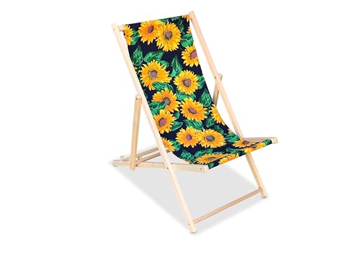 GartenDepot24 Liegestuhl Sonnenblumen von GartenDepot24