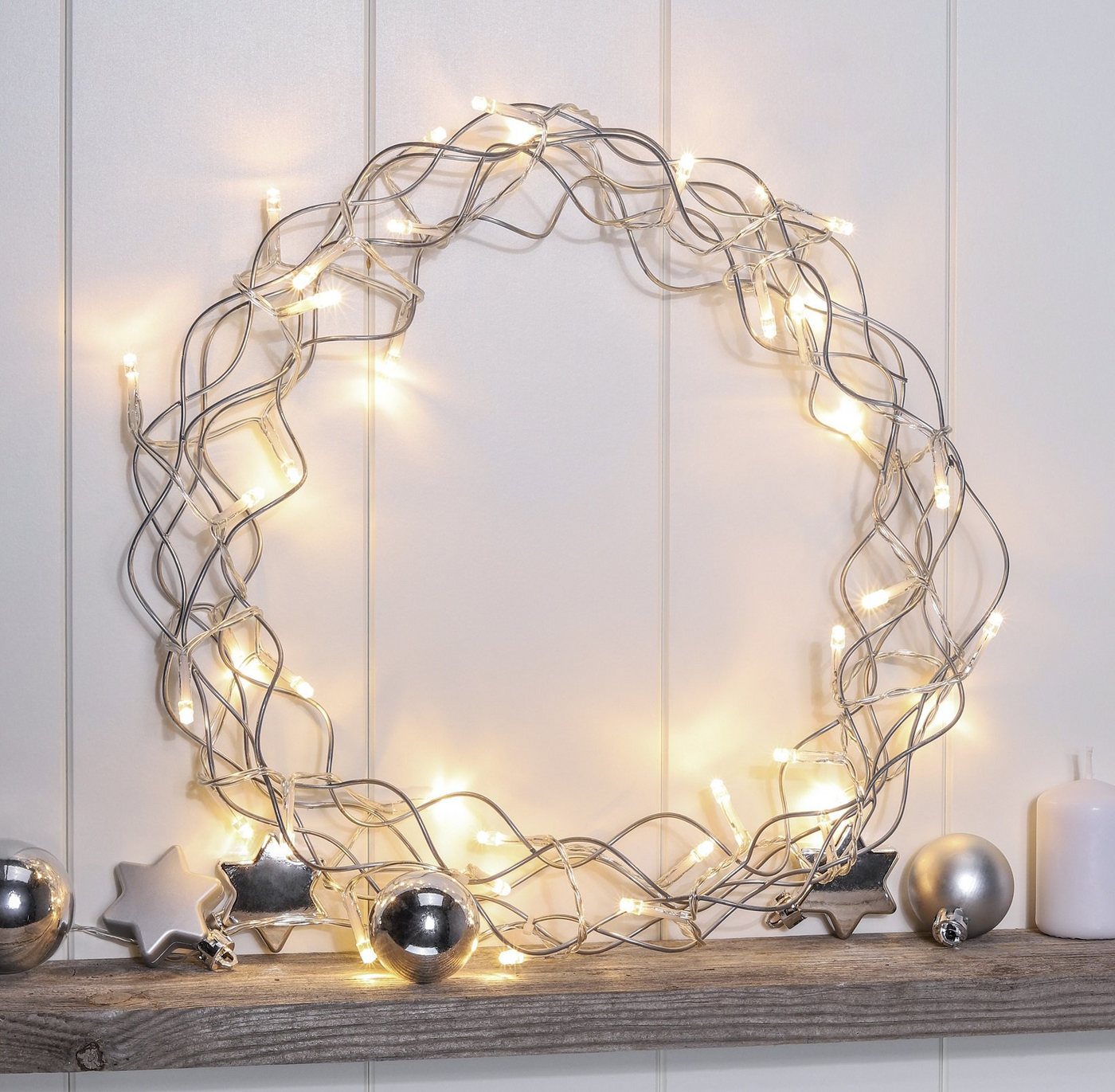 GartenHero Dekokranz 40 LED Metall Weihnachtskranz Timer Adventskranz Metallkranz Kranz GartenHero Dekokranz 40 LED Metall Weihnachtskranz Timer Adventskranz Metallkranz Kranz von GartenHero