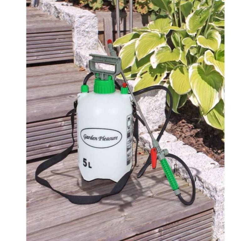 GartenHero Drucksprühgerät Drucksprüher 5 Liter Unkrautvernichter Rückenspritze Gartenspritze Pumpsprüher, 5,00 Liter von GartenHero