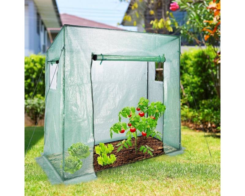 GartenHero Foliengewächshaus Großes Tomatengewächshaus Gewächshaus Tomatenhaus Foliengewächshaus von GartenHero