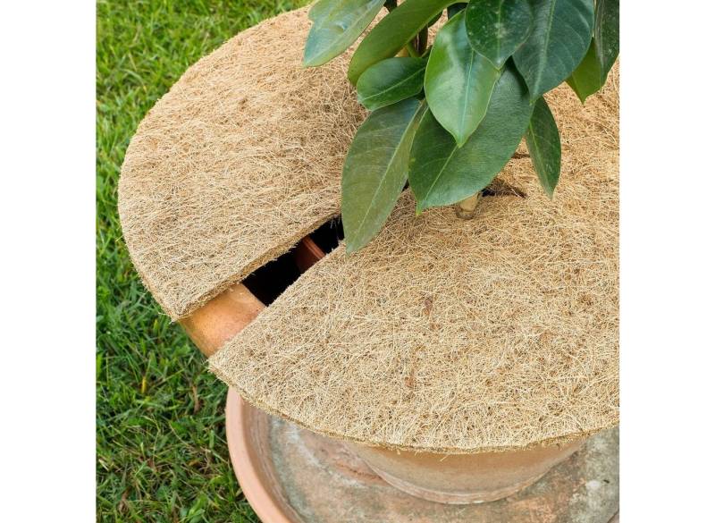 GartenHero Kokosscheibe Kokosscheibe isolierend Kokosmatte Winterschutz Frostschutz Abdeckung, (4-St) von GartenHero