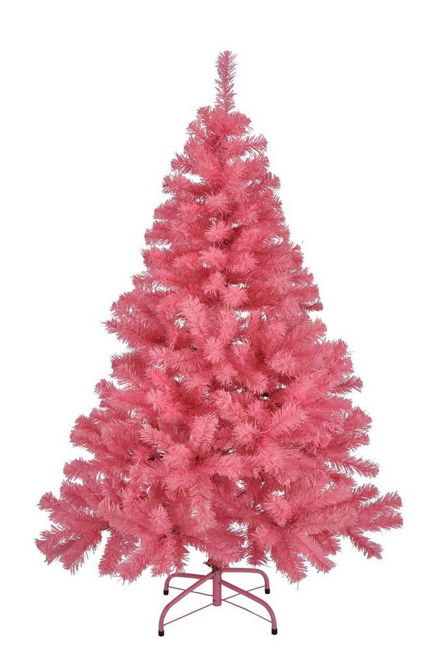 GartenHero Künstlicher Weihnachtsbaum Künstlicher Weihnachtsbaum rosa 150 cm Tannenbaum Baum Weihnachten von GartenHero