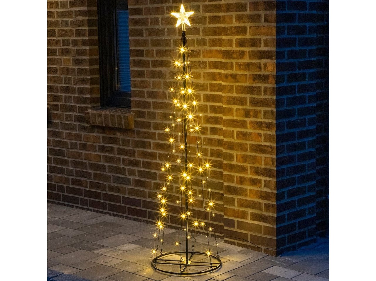 GartenHero Künstlicher Weihnachtsbaum LED Weihnachtsbaum IP44 Lichterkette Lichterschlauch Weihnachten Baum von GartenHero