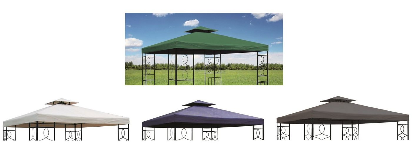 GartenHero Pavillonersatzdach Ersatzdach Kaminabzug Wasserdicht für Pavillon ca. 3x3 m 270g/m² Kamin PVC, 300x300 cm, Mit Kaminöffnung GartenHero Pavillonersatzdach Ersatzdach Kaminabzug Wasserdicht für Pavillon ca. 3x3 m 270g/m² Kamin PVC, 300x300 cm, Mit Kaminöffnung von GartenHero