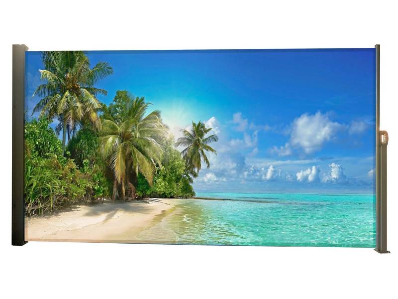 GartenHero Seitenmarkise Seitenmarkise ausziehbar 160x300 Markise Sichtschutz Windschutz von GartenHero