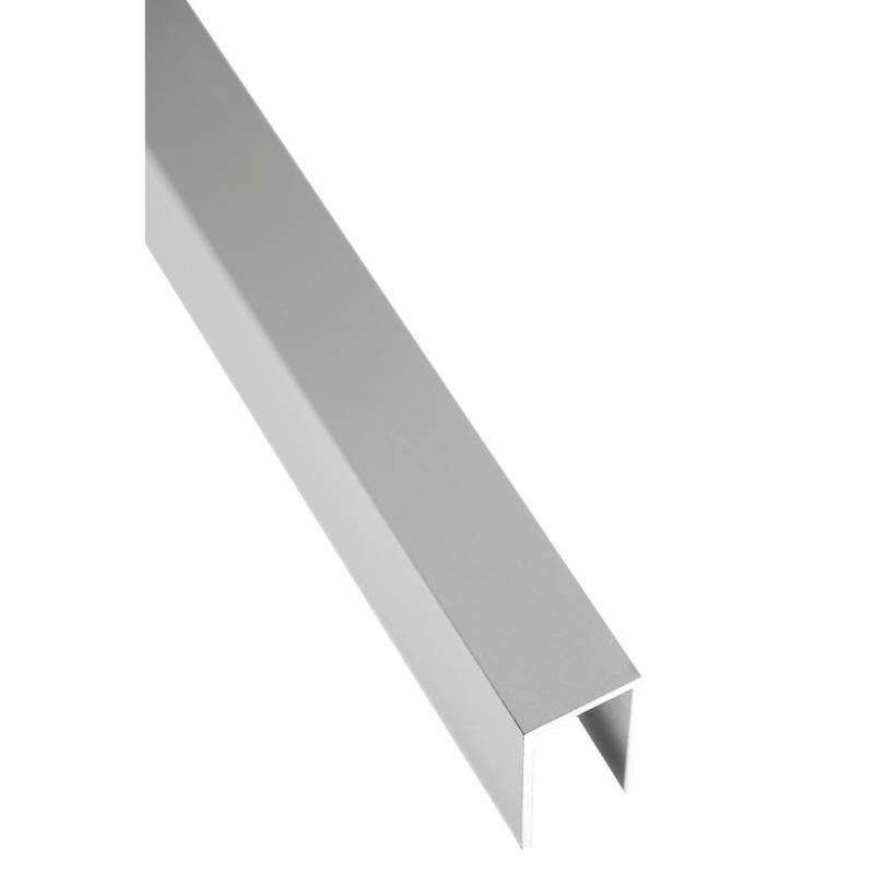 GartenLand Abschlussprofil Ameland & Shadowline Aluminium 2,48 cm x 4 cm x 176,4 cm Silber von GartenLand