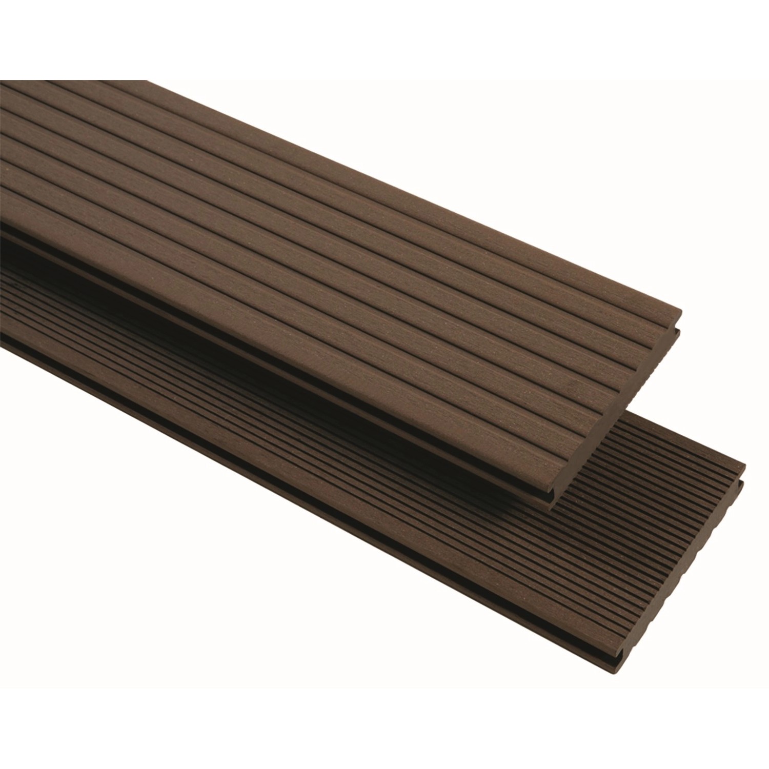 GartenLand Musterstück WPC Terrassendiele Vintage Massiv 20x145 mm Schokobraun Genutet und Geriffelt 20 cm GartenLand Musterstück WPC Terrassendiele Vintage Massiv 20x145 mm Schokobraun Genutet und Geriffelt 20 cm von GartenLand