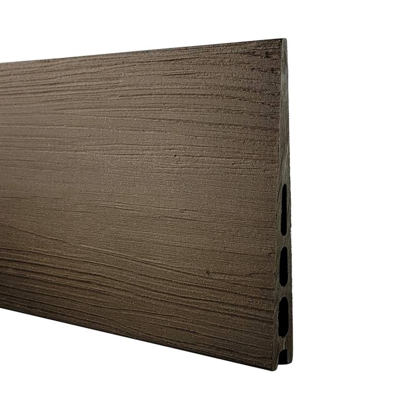 GartenLand Musterstück WPC Zaun Set Schwedenprofil Braun Holzstruktur 20 cm von GartenLand