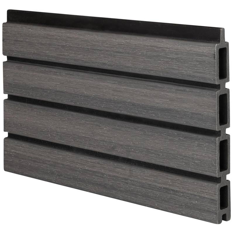 GartenLand Musterstück WPC Zaun Set Shadowline Amethystgrau 20 cm von GartenLand