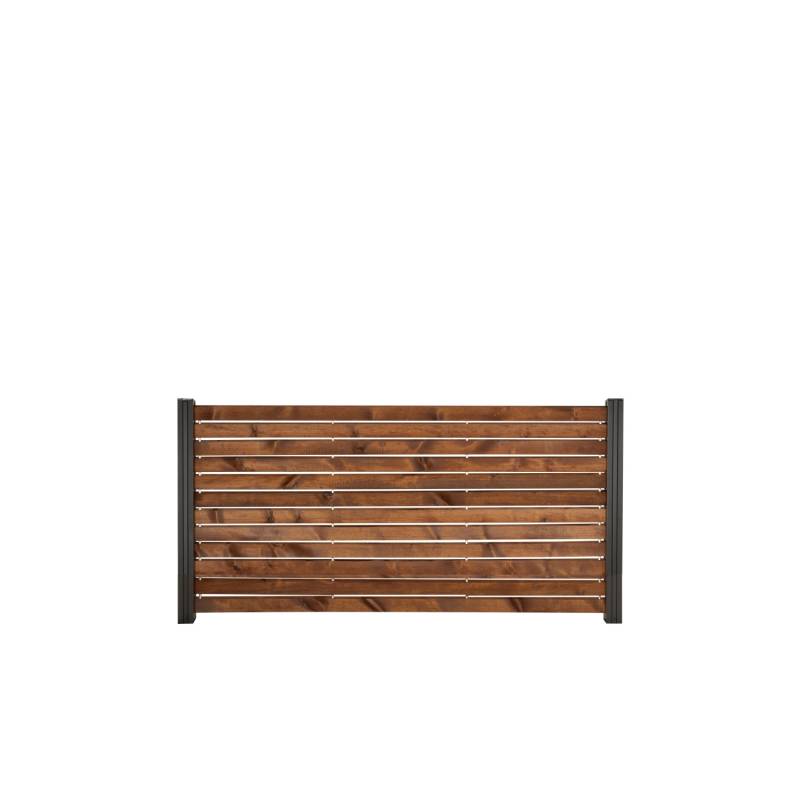 GartenLand Rhombus Holz Zaun Craftwood ca. 180 x 87 cm Skandinavische Kiefer Braun Ohne Pfosten Ohne Abschlussleiste von GartenLand