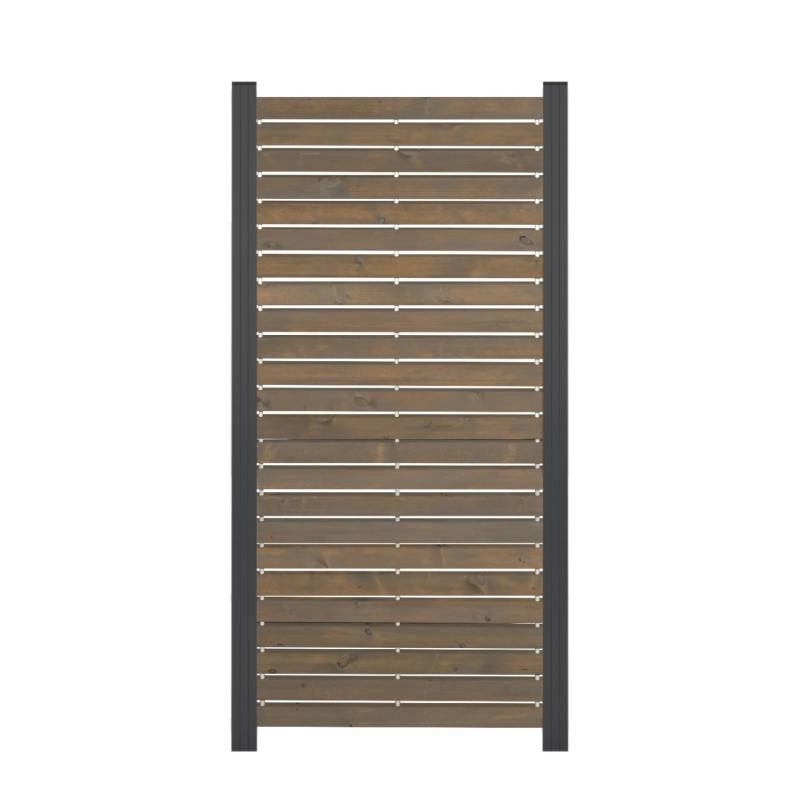 GartenLand Rhombus Holz Zaun Craftwood ca. 81,5 x 180 cm Skandinavische Kiefer Grau Ohne Pfosten Ohne Abschlussleiste von GartenLand