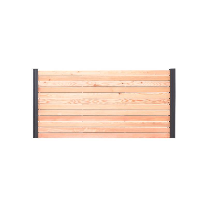 GartenLand Rhombus Steckzaun Set Malmö ca. 180 x 87 cm Holz Douglasie PEFC Sichtschutz Zaun Ohne Pfosten Ohne Abschlussleiste von GartenLand