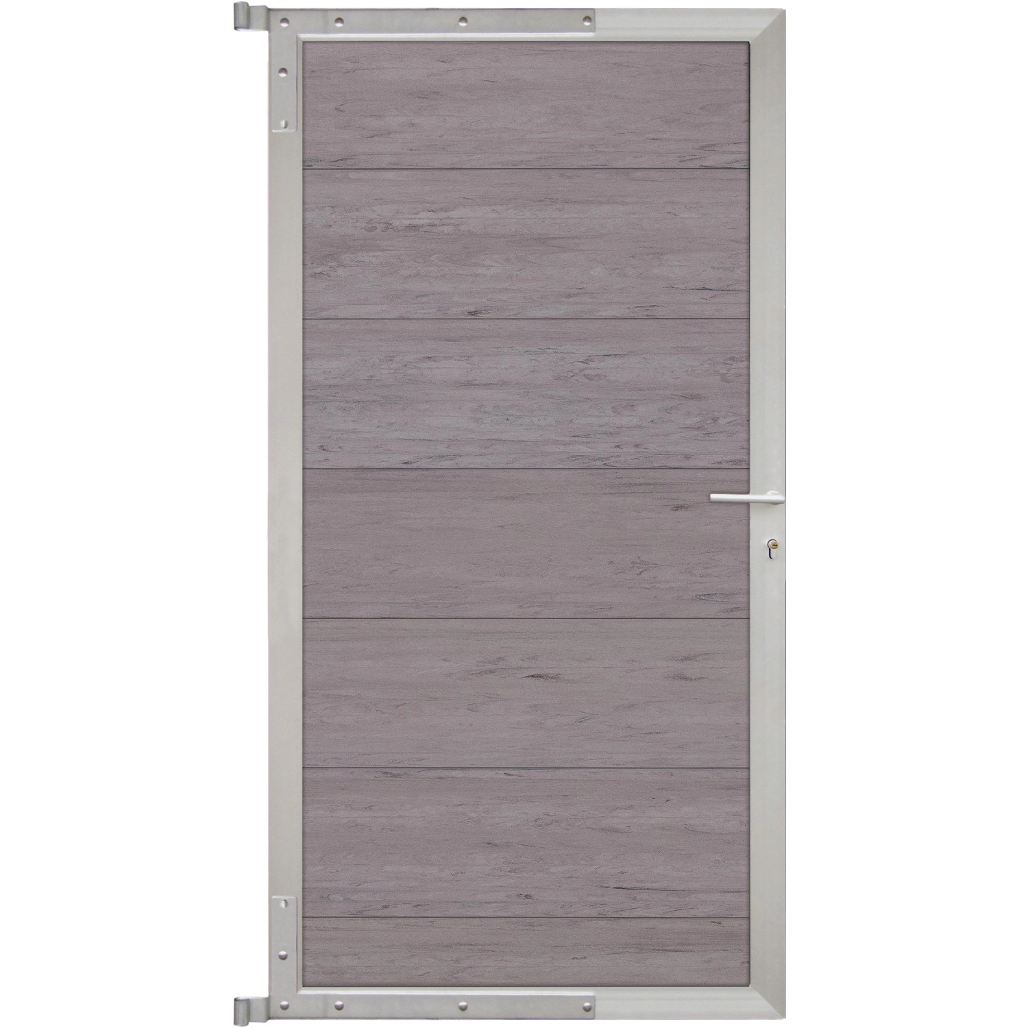 GartenLand Steckzauntor Ameland ca. 90 x 175 cm WPC Sand-Multicolor Aluminium Silber GartenLand Steckzauntor Ameland ca. 90 x 175 cm WPC Sand-Multicolor Aluminium Silber von GartenLand