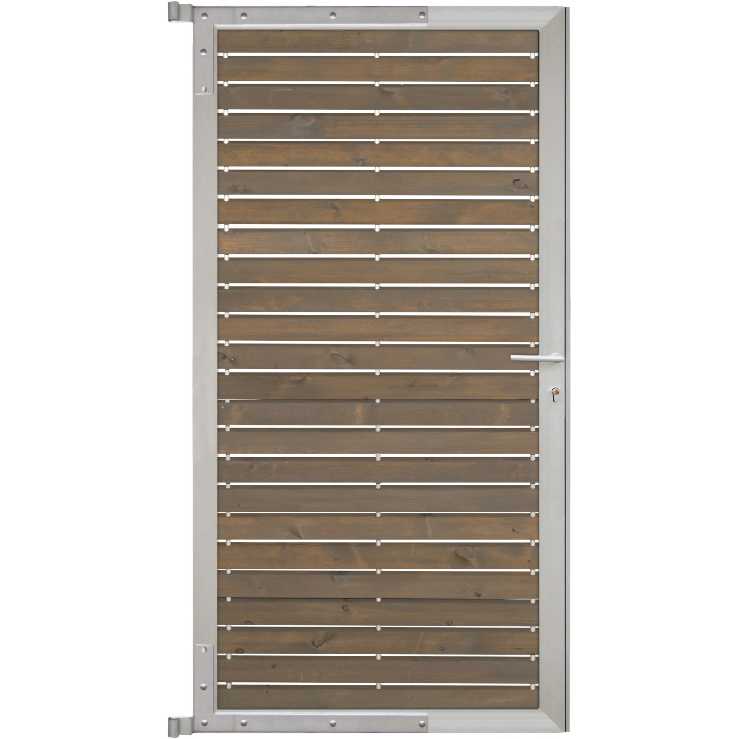 GartenLand Steckzauntor Craftwood 90 x 175 cm Holz Skandinavische Kiefer Grau Aluminium Silber GartenLand Steckzauntor Craftwood 90 x 175 cm Holz Skandinavische Kiefer Grau Aluminium Silber von GartenLand