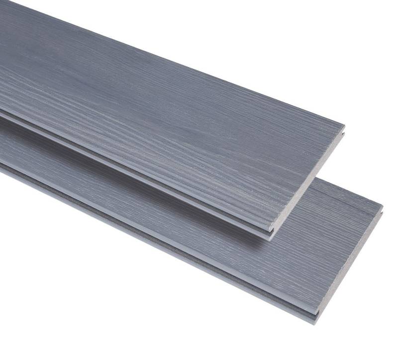 GartenLand Terrassendielen Advance 20 x 140 mm Loft-Grey Bicolor, 20 mm Stärke, (Co-extrudiert), Massivprofil von GartenLand
