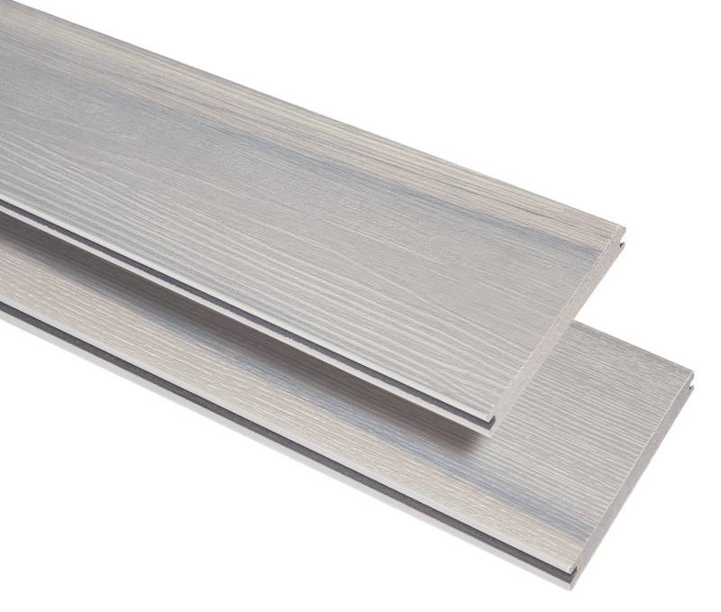 GartenLand Terrassendielen Advance 20 x 140 mm Pebble-Grey Bicolor, 20 mm Stärke, (Co-extrudiert), Massivprofil von GartenLand