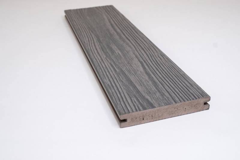 GartenLand Terrassendielen Nova 21 x 140 mm Grau-Multicolor, 21 mm Stärke, (Co-extrudiert), Massivprofil von GartenLand
