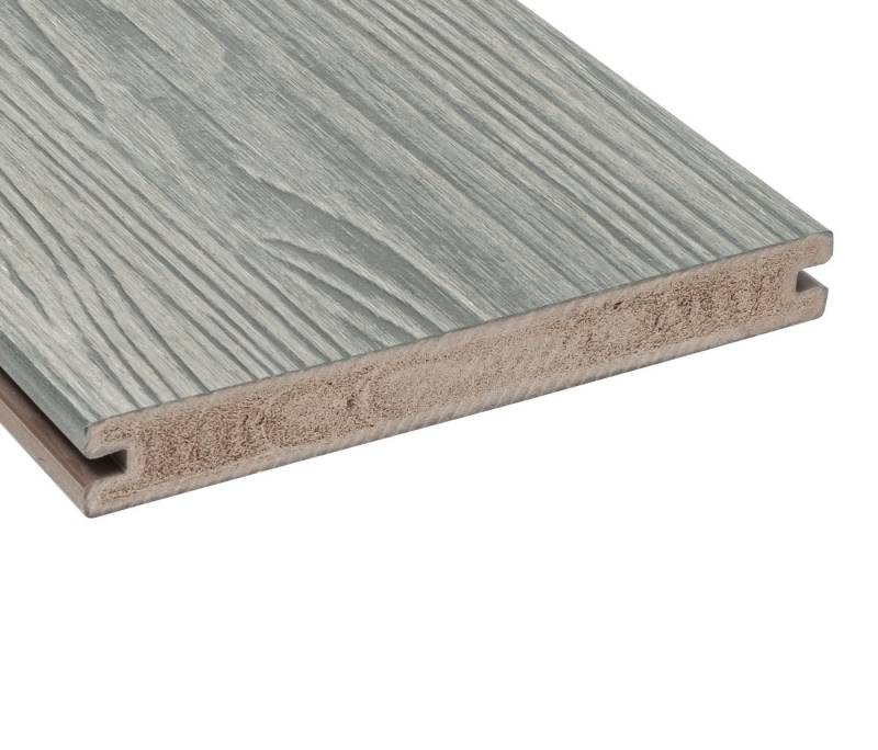 GartenLand Terrassendielen Nova 21 x 190 mm Grau-Multicolor, 21 mm Stärke, (Co-extrudiert), Massivprofil von GartenLand