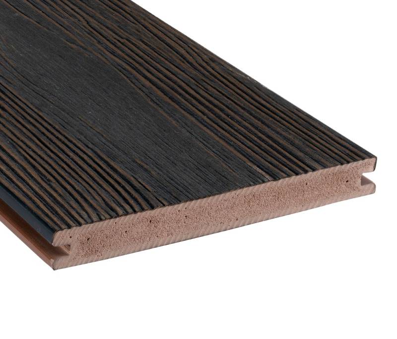 GartenLand Terrassendielen Nova 21 x 190 mm Kaffeebraun-Multicolor, 21 mm Stärke, (Co-extrudiert), Massivprofil von GartenLand