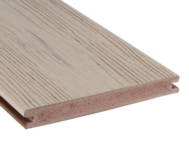 GartenLand Terrassendielen Nova 21 x 190 mm Nebelgrau-Multicolor, 21 mm Stärke, (Co-extrudiert), Massivprofil von GartenLand