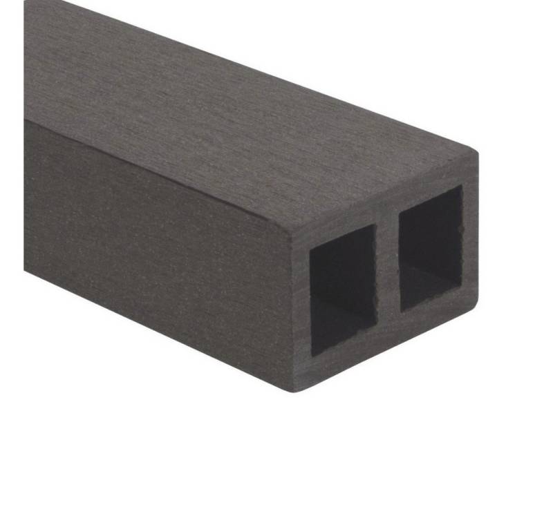 GartenLand Terrassendielen Unterkonstruktion 40 x 60 x 3600 mm Anthrazit, WPC Unterkonstruktion, Hohlkammerprofil von GartenLand