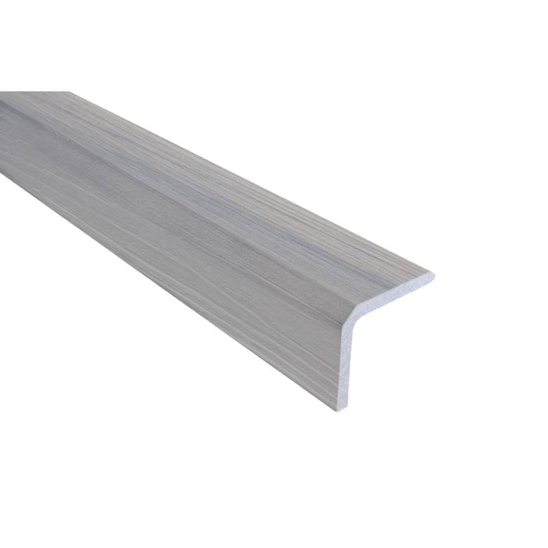 GartenLand WPC Abschlussprofil Advance Winkel 40 x 49 x 3600 mm Pebble-Grey Bicolor Co-Extrudiert von GartenLand
