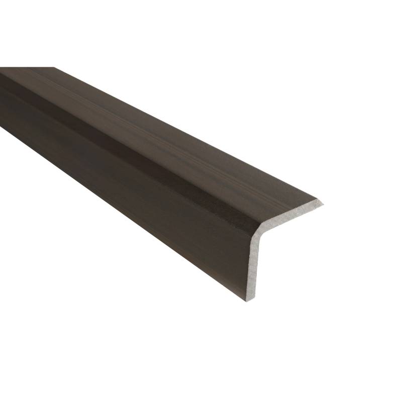 GartenLand WPC Abschlussprofil Advance Winkel 40 x 49 x 3600 mm Walnut Bicolor Co-Extrudiert von GartenLand