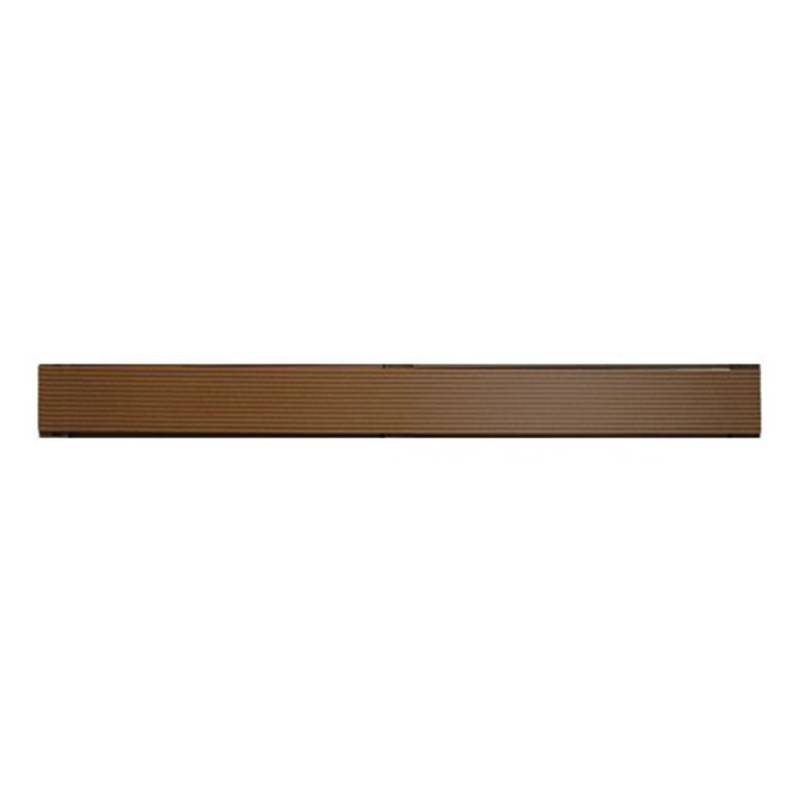 GartenLand WPC Abschlussprofil Flach 10 x 65 x 3600 mm Schokobraun von GartenLand