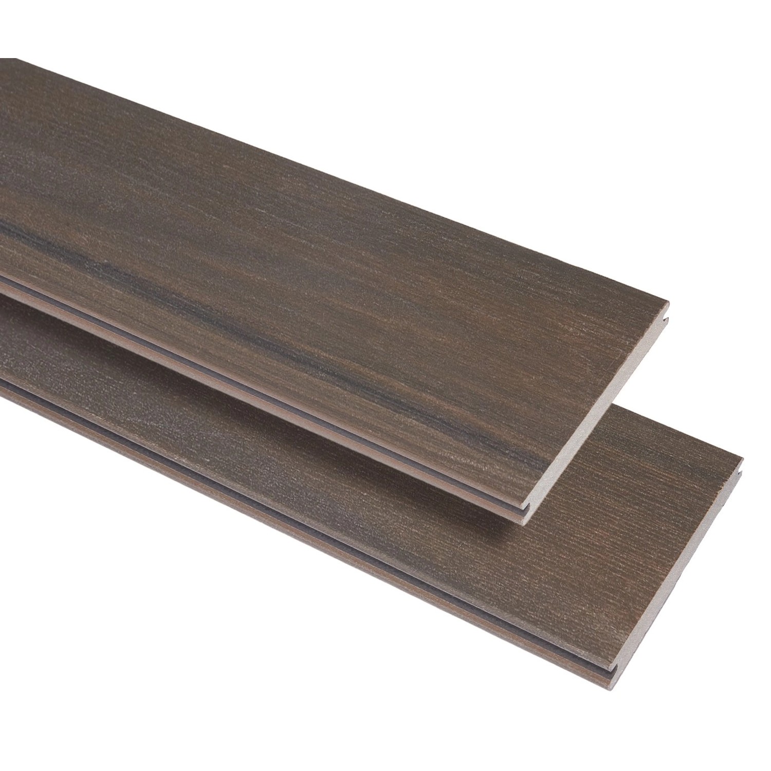GartenLand WPC Terrassendiele Advance 20 x 140 x 4000 mm Walnut Bicolor Geprägte Holzstruktur Co-Extrudiert Massivprofil GartenLand WPC Terrassendiele Advance 20 x 140 x 4000 mm Walnut Bicolor Geprägte Holzstruktur Co-Extrudiert Massivprofil von GartenLand