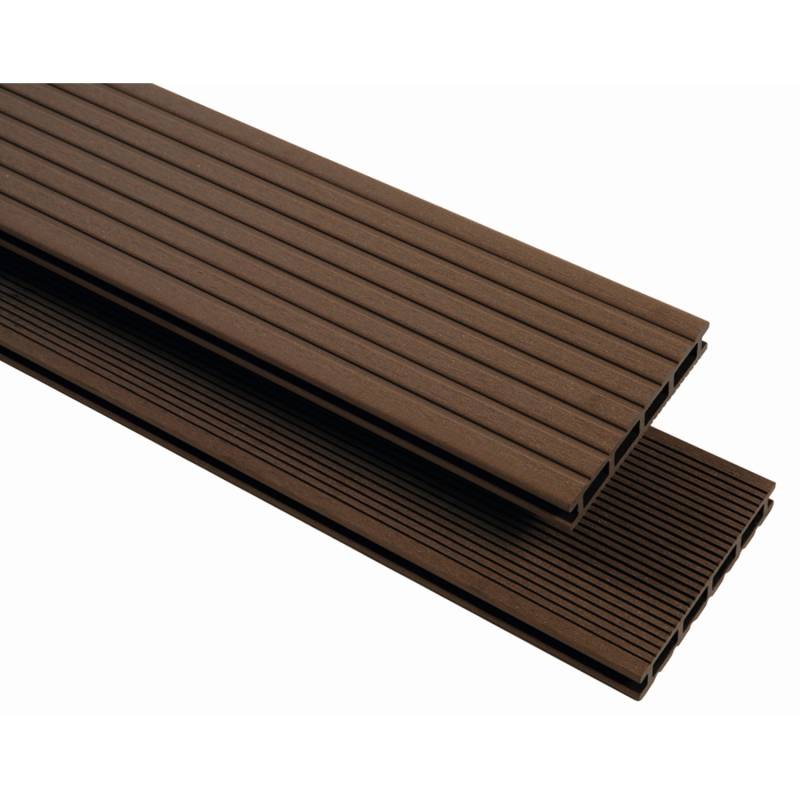GartenLand WPC Terrassendiele Vintage 25 x 145 x 5000 mm Schokobraun Genutet und Geriffelt Hohlkammer GartenLand WPC Terrassendiele Vintage 25 x 145 x 5000 mm Schokobraun Genutet und Geriffelt Hohlkammer von GartenLand