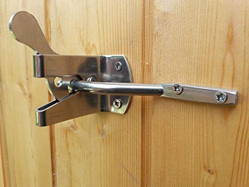 EDELSTAHL Gartentor Riegel Automatisch Torriegel Gartentorverschluss Gartentür Verschluss von Gartenartikel24