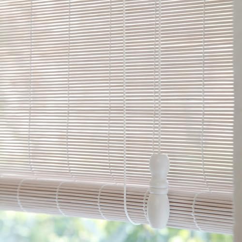 Natur Bambus Rollo Weiß Verdunklungsrollo Innen/außen/Garten Retro Raffrollo Atmungsaktiv Anti-Uv Bambus Jalousien Sichtschutz Sonnenschutz Seitenzugrollo für Trennwände/Türen und Fenster Natur Bambus Rollo Weiß Verdunklungsrollo Innen/außen/Garten Retro Raffrollo Atmungsaktiv Anti-Uv Bambus Jalousien Sichtschutz Sonnenschutz Seitenzugrollo für Trennwände/Türen und Fenster von Gartenassistentin
