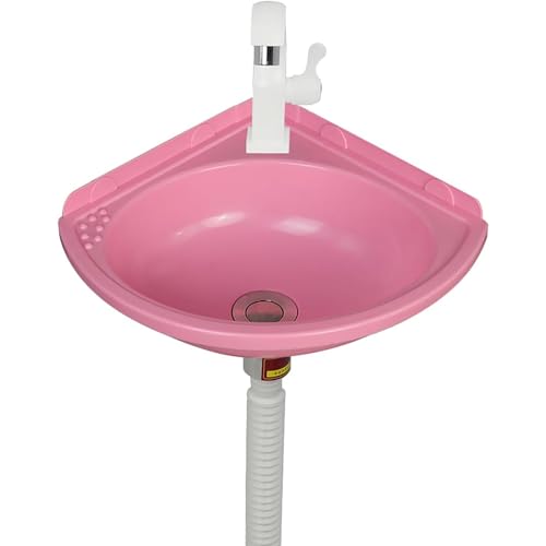 Waschbecken Aus Kunststoff Mini Waschbecken Wandausgussbecken Ohne Bohren Kleines Eck Handwaschbeckenmit Wasserhahn Und Ablaufgarnitur,Waschschalen Für Badezimmer/Garderobe/Toiletten/Rv Waschbecken Aus Kunststoff Mini Waschbecken Wandausgussbecken Ohne Bohren Kleines Eck Handwaschbeckenmit Wasserhahn Und Ablaufgarnitur,Waschschalen Für Badezimmer/Garderobe/Toiletten/Rv von Gartenassistentin
