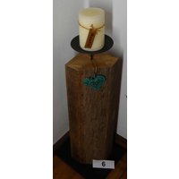 Kerzenhalter Rustikaler Eichenbalken Kerzenhalter Rustikaler Eichenbalken von GartenbeetKiste