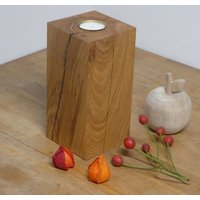 Teelichthalter Eiche 20cm von GartenbeetKiste