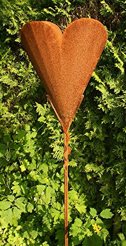 Gartendeko Rost Herz zum Bepflanzen Stecker 170cm von Gartendekoshop24