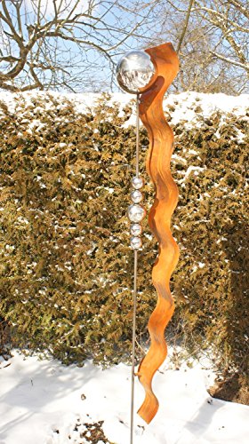 Gartendeko Skulptur Welle Rost Garten Deko Skulpturen * von Gartendekoshop24
